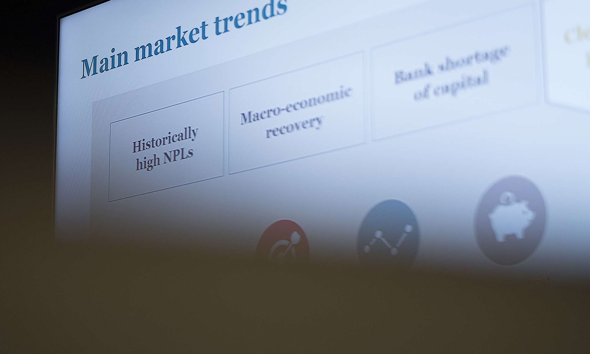 Bilde av presentasjon på en skjerm